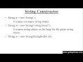 251 String Constructor in Java Programming Hindi