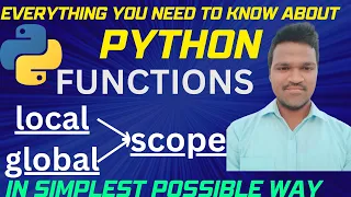 Python Functions Scope Understand the scope of a variable in python functions