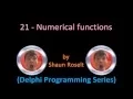Delphi Programming Series 21 - Numerical functions