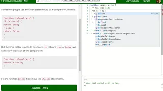 Basic JavaScript Returning Boolean Values from Functions free code camp Dani