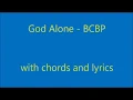 God Alone with chords and BCBP