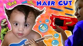 Download Shawn's 1st Haircut ♪ FUNNY FAILS  Rock N Roll Baby FUNnel Vlog MP3