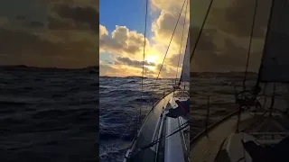 Sunset at Sea 🌅 400 Miles to Niue | Sailing from the Cook Islands in the Pacific Ocean #shorts