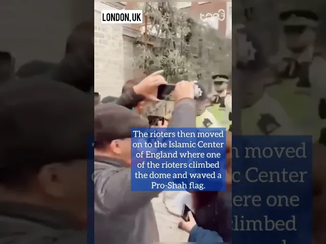 ⁣Secular Anti-Religion Iranian Rioters Assault Muslims in London, UK
