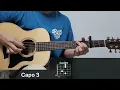 Dori - 밤 (Night) 기타 코드, 커버, 타브 악보 l Guitar cover, Acoustic, Chord, Tutorial