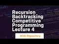 recursion backtracking competitive programming lecture 4
