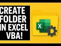 How To Create Folder Using Excel VBA Language