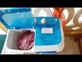 MINI WASHING MACHINE TEMU washer Twin Tub Unboxing a mini washer from TEMU calabash-green temu