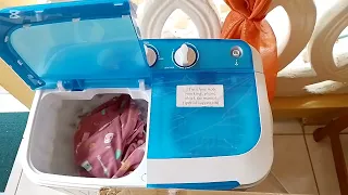 MINI WASHING MACHINE TEMU washer Twin Tub Unboxing a mini washer from TEMU calabash-green temu