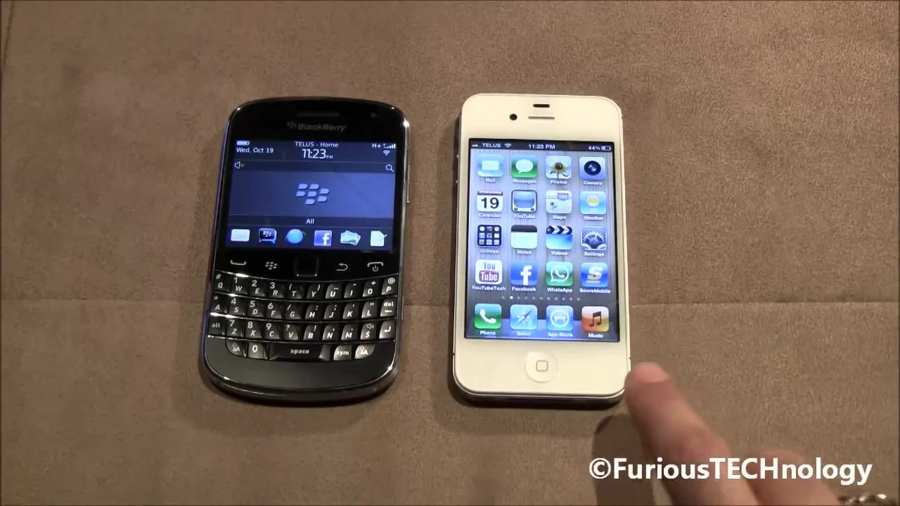 iPhone 5 vs. BlackBerry Q10