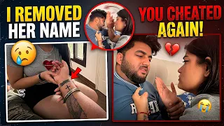 I REMOVED HER NAME😱Prank On My Girlfriend😰| She Started Crying💔