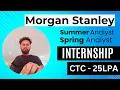 All About Morgan Stanley Internship Summer And Spring Analyst