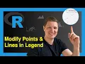 Different Colors of Points Lines in Base R Plot Legend Example text col lwd lty pch bty