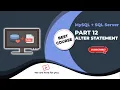Alter table add column in Database Add columns in SQL statement part