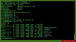 How To Write Hello World Bash Shell Script