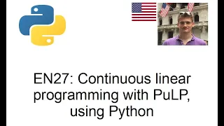 Continuous linear programming with PuLP Python