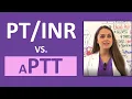 vs aPTT PTT Nursing Explained NCLEX Lab Values