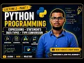 Python course for beginners lecture 2 part 2 Expressions Statements Data Types Type Conversion