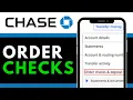 How to Order Checks on Chase Mobile App 2025 Easy Fast