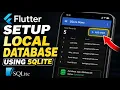 How to configure local database in Flutter using SQLite - Step By Step