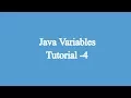 4 What are Variables in Java Javascript Tutorials for Beginners