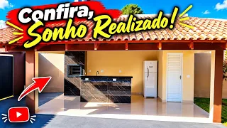 Área de Lazer com Piscina (Espaço Gourmet) vídeo completo da construção desde o início