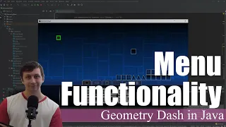 Menu Functionality Coding Geometry Dash in Java