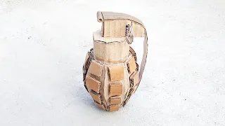 Download How To Make A Hand Grenade That Explodes || How to make a hand grenade from cardboard || DIY MP3