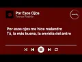 Fuerza Regida - Por Esos Ojos (Letra/Lyrics)