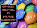 GW-BASIC Practical Prepare Mark-sheet