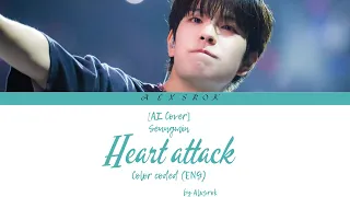 Ai Cover Stray Kids Seungmin Heart Attack Color Coded Lyrics ENG  Ai Cover Stray Kids Seungmin Heart Attack Color Coded Lyrics ENG