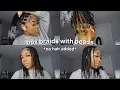 DOING NATURAL BRAIDS WITH BEADS ON MYSELF