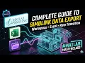 Complete Guide to Simulink Data Export Workspace Excel Rate Transition