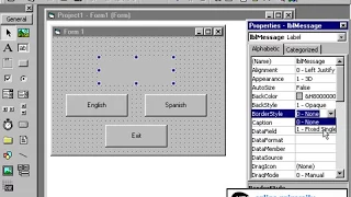 Learn Visual Basic 6 Part4 The First Project Hello World