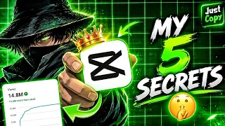 Just Copy My 5 Anime Editing Secrets 🔥| Anime Shorts Video Editing | Capcut Tutorial