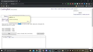 Coding Bat Problem 7 Near Hundred