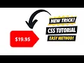 Creative Price Tag Design Using HTML CSS