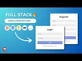 Create Full Stack Login And Register Form With User Admin Page Using HTML CSS PHP MySQL Database