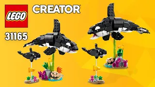 LEGO 2 Orcas (31165) from Creator 3in1 Wild Animals: Panda Family | Alternate Building Instructions