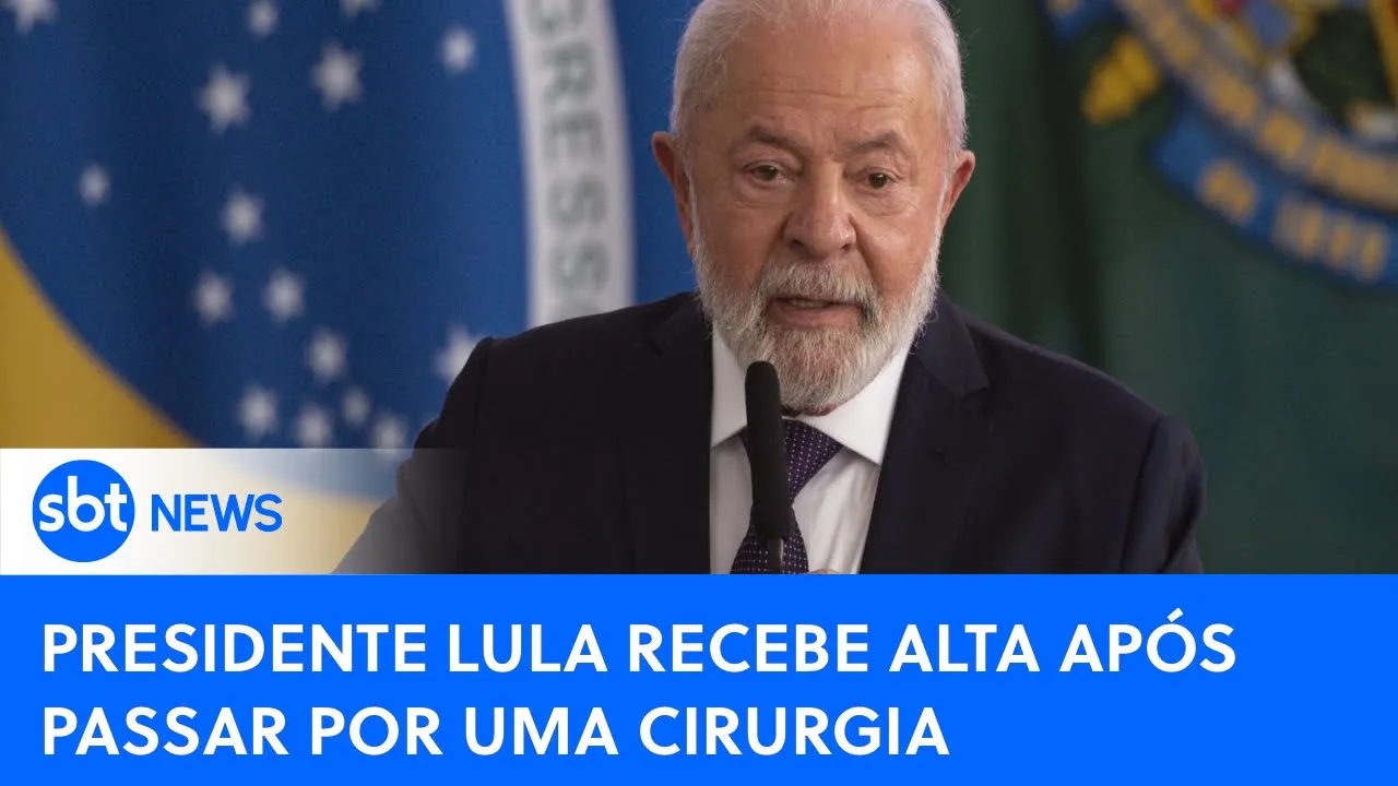 ????SBT News na TV: Lula recebe alta antes do previsto após passar por uma cirurgia no quadril
