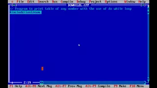 table by using do while loop