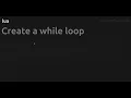 Create a while loop