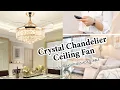 Crystal Chandelier Ceiling Fan