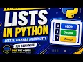 Lists in Python Python Tutorial Python for Beginners Hinglish