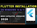 How to Install Flutter On Windows 10 11 Latest Version 2026 Flutter Tutorial for Beginners