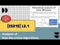 L2 1 Analysis of Non-Recursive Algorithms