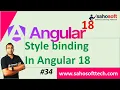 Style binding in Angular 18 Data Binding in Angular Angular 18 Tutorials in Hindi