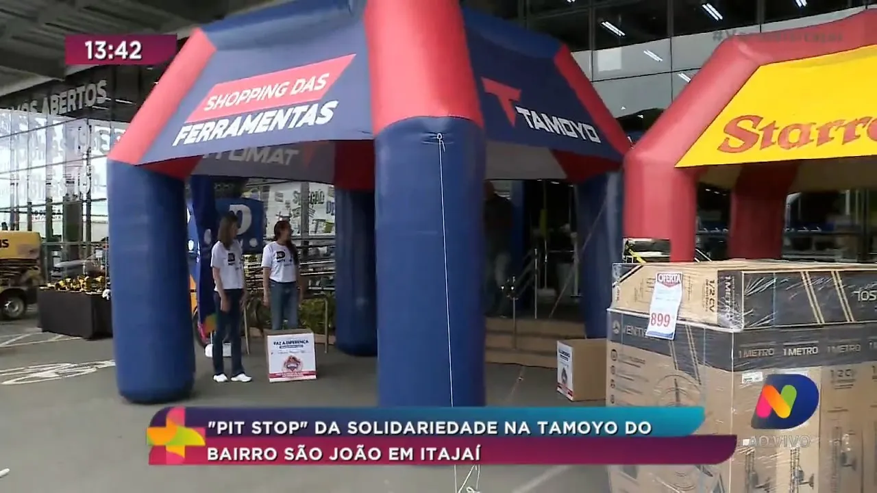Pit Stop da Solidariedade na Tamoyo do bairro São João em Itajaí