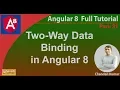 Two way Data Binding in Angular 8 Angular 8 Tutorial in Hindi