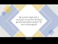 How to Choose a General Education Pattern
